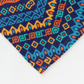 Afrikaanse schimmelkleurige etnische patronen fleece deken (Hoek)