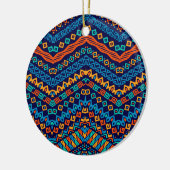 Afrikaanse schimmelkleurige etnische patronen keramisch ornament (Links)