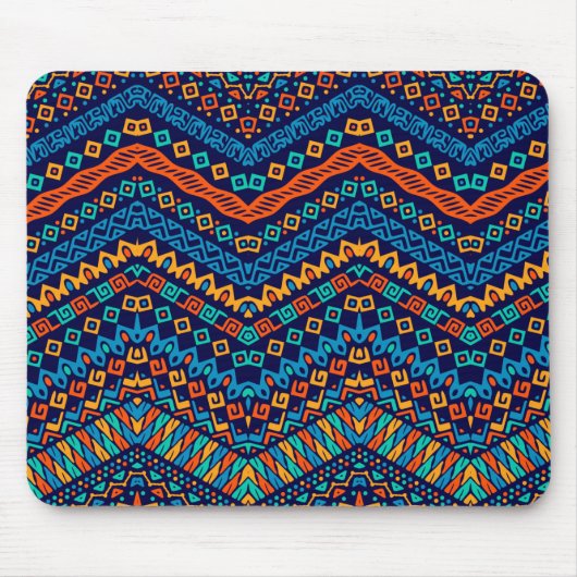 Afrikaanse schimmelkleurige etnische patronen muismat (Voorkant)