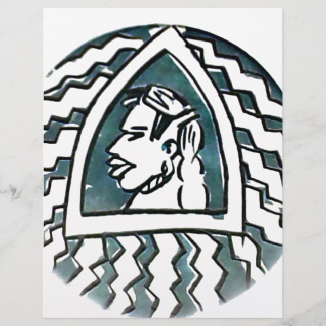 Afrikaanse schoonheid Bongo Masai Portret Tribal A (Voorkant)