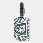 Afrikaanse schoonheid Bongo Masai Portret Tribal A Bagagelabel (Voorkant verticaal)