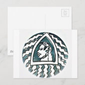 Afrikaanse schoonheid Bongo Masai Portret Tribal A Briefkaart (Voorkant / Achterkant)