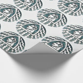 Afrikaanse schoonheid Bongo Masai Portret Tribal A Cadeaupapier (Hoek)