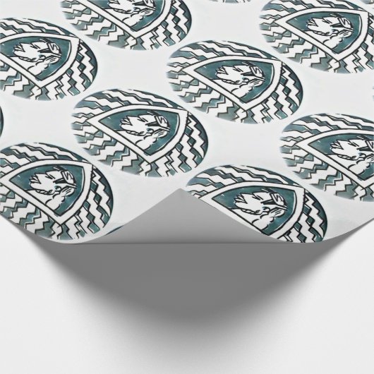 Afrikaanse schoonheid Bongo Masai Portret Tribal A Cadeaupapier (Hoek)