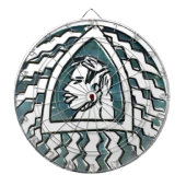 Afrikaanse schoonheid Bongo Masai Portret Tribal A Dartbord (Voorkant)