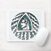 Afrikaanse schoonheid Bongo Masai Portret Tribal A Muismat (Met muis)