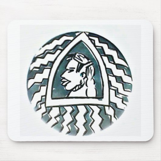 Afrikaanse schoonheid Bongo Masai Portret Tribal A Muismat (Voorkant)