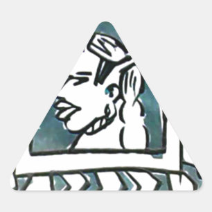 Afrikaanse schoonheid Bongo Masai Portret Tribal A Sticker