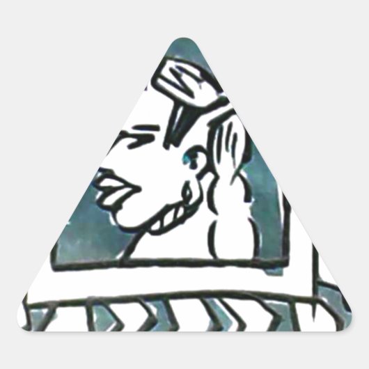 Afrikaanse schoonheid Bongo Masai Portret Tribal A Sticker (Voorkant)