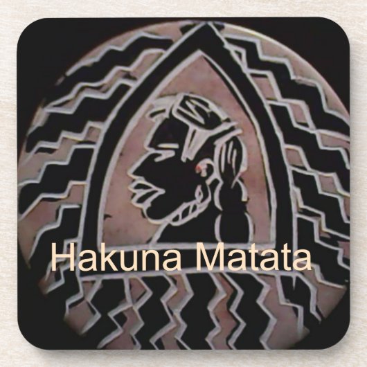 Afrikaanse schoonheid: Bongo Masai-portret van tri Bier Onderzetter (Voorkant)