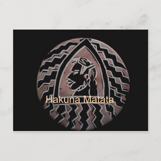 Afrikaanse schoonheid: Bongo Masai-portret van tri Briefkaart (Voorkant)