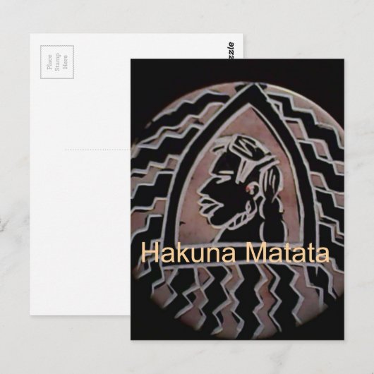 Afrikaanse schoonheid: Bongo Masai-portret van tri Briefkaart (Voorkant / Achterkant)