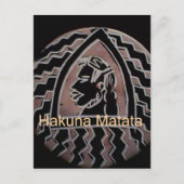 Afrikaanse schoonheid: Bongo Masai-portret van tri Briefkaart (Voorkant)