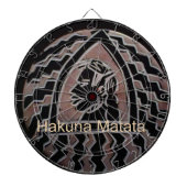 Afrikaanse schoonheid: Bongo Masai-portret van tri Dartbord (Voorkant)