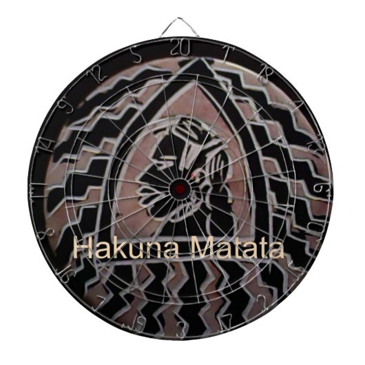 Afrikaanse schoonheid: Bongo Masai-portret van tri Dartbord (Voorkant)