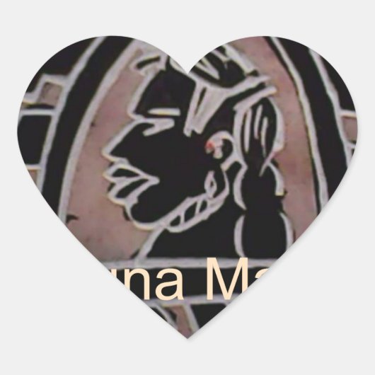 Afrikaanse schoonheid: Bongo Masai-portret van tri Hart Sticker (Voorkant)