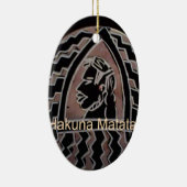 Afrikaanse schoonheid: Bongo Masai-portret van tri Keramisch Ornament (Rechts)