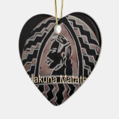 Afrikaanse schoonheid: Bongo Masai-portret van tri Keramisch Ornament (Links)