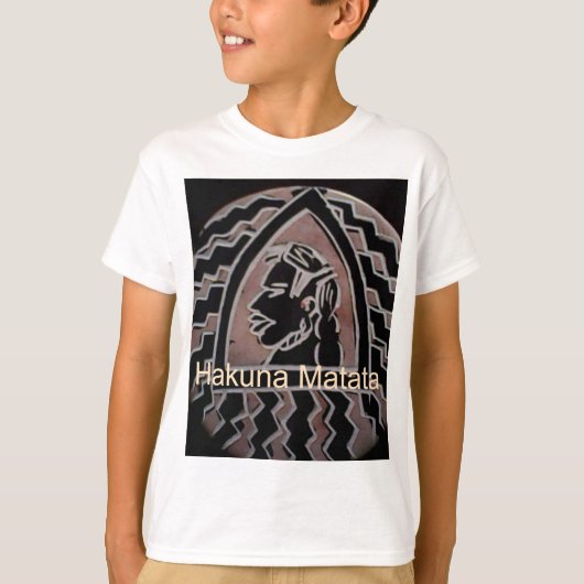 Afrikaanse schoonheid: Bongo Masai-portret van tri T-shirt (Voorkant)