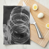 Afrikaanse schoonheid vrouw keuken handdoek (Quarter Fold)