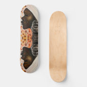 Afrikaanse schoonheid - Waterverf schilderen - Persoonlijk Skateboard (Voorkant)