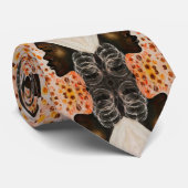 Afrikaanse schoonheid - Waterverf schilderen - Stropdas (Opgerold)