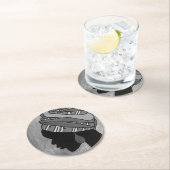 Afrikaanse schoonheidsonderzetters ronde kartonnen onderzetter (Insitu)