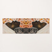 Afrikaanse schoonheidsvrouw Yoga Mat - Schilderen (Achterkant (horizontaal))