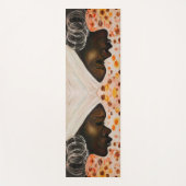 Afrikaanse schoonheidsvrouw Yoga Mat - Schilderen (Voorkant)