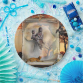 Afrikaanse scrol papieren bordje (Feest)