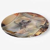 Afrikaanse scrol papieren bordje (Gekanteld)