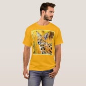 Afrikaanse serval art t-shirt (Voorkant volledig)