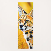 Afrikaanse serval art yogamat (Voorkant)