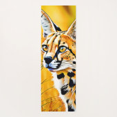 Afrikaanse serval art yogamat (Achterkant)