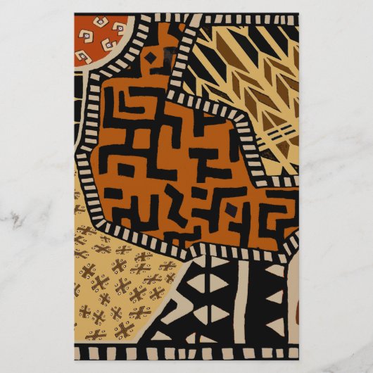 Afrikaanse Shaman Aardgeesten Briefpapier (Voorkant)