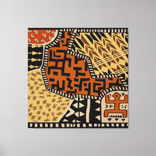 Afrikaanse Shaman Aardgeesten Canvas Afdruk (Voorkant)