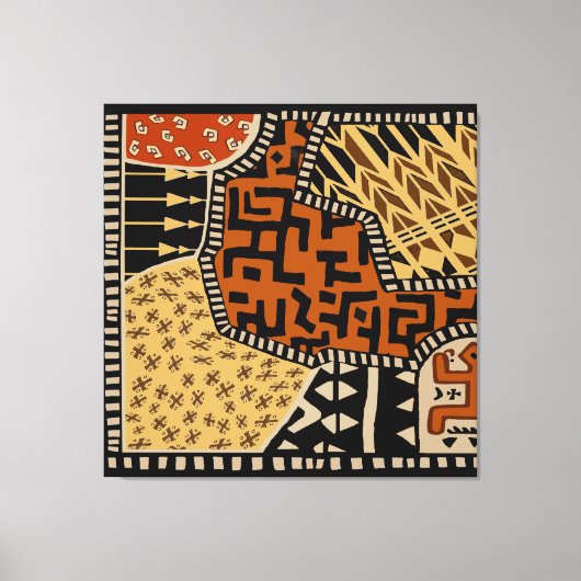 Afrikaanse Shaman Aardgeesten Canvas Afdruk (Voorkant)