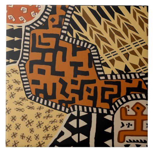 Afrikaanse Shaman Aardgeesten Tegeltje (Voorkant)