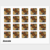 Afrikaanse Shaman Earth Spirits Vierkante Sticker (Vel)