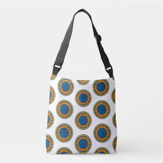 Afrikaanse Shweshwe Crossbody Tas (Voorkant)