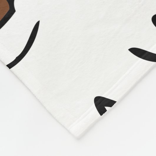 afrikaanse sinterklaasdeken fleece deken (Hoek)