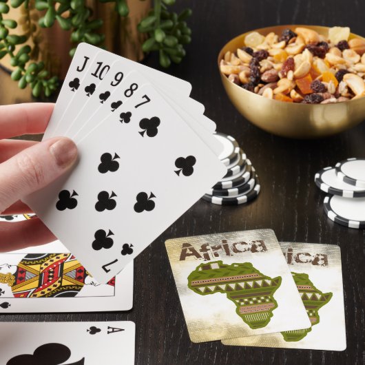 Afrikaanse spelkaarten pokerkaarten (Insitu)