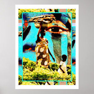 Afrikaanse Spirituele manier van leven – moeder en Poster