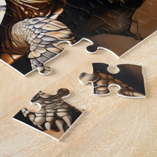 Afrikaanse spontane schildpad legpuzzel (Zijkant)