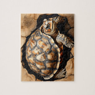 Afrikaanse spontane schildpad legpuzzel