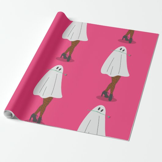 Afrikaanse spook Halloween visnet kousen benen Cadeaupapier (Uitgerold)
