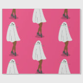 Afrikaanse spook Halloween visnet kousen benen Cadeaupapier (Vlak)