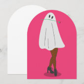 Afrikaanse spook Halloween visnet kousen benen Kaart (Voorkant / Achterkant)