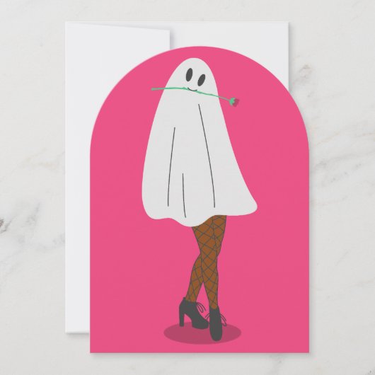 Afrikaanse spook Halloween visnet kousen benen Kaart (Voorkant)