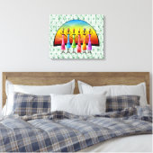 Afrikaanse stam canvas afdruk (Insitu (Slaapkamer))